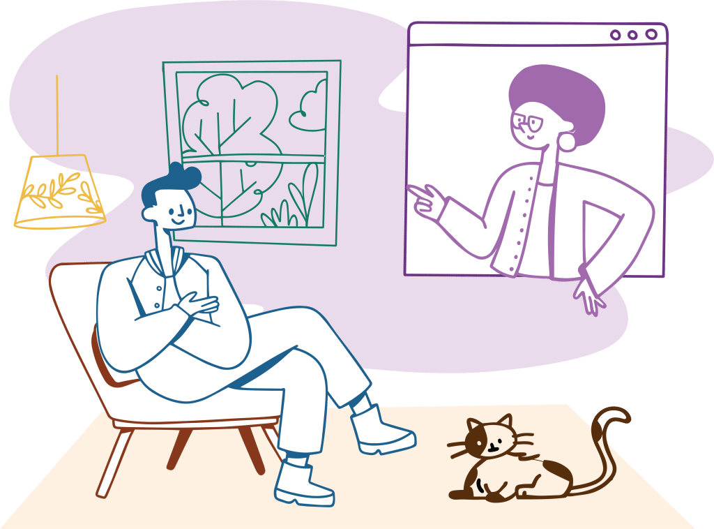 A parent coaching session in progress at The Dorm