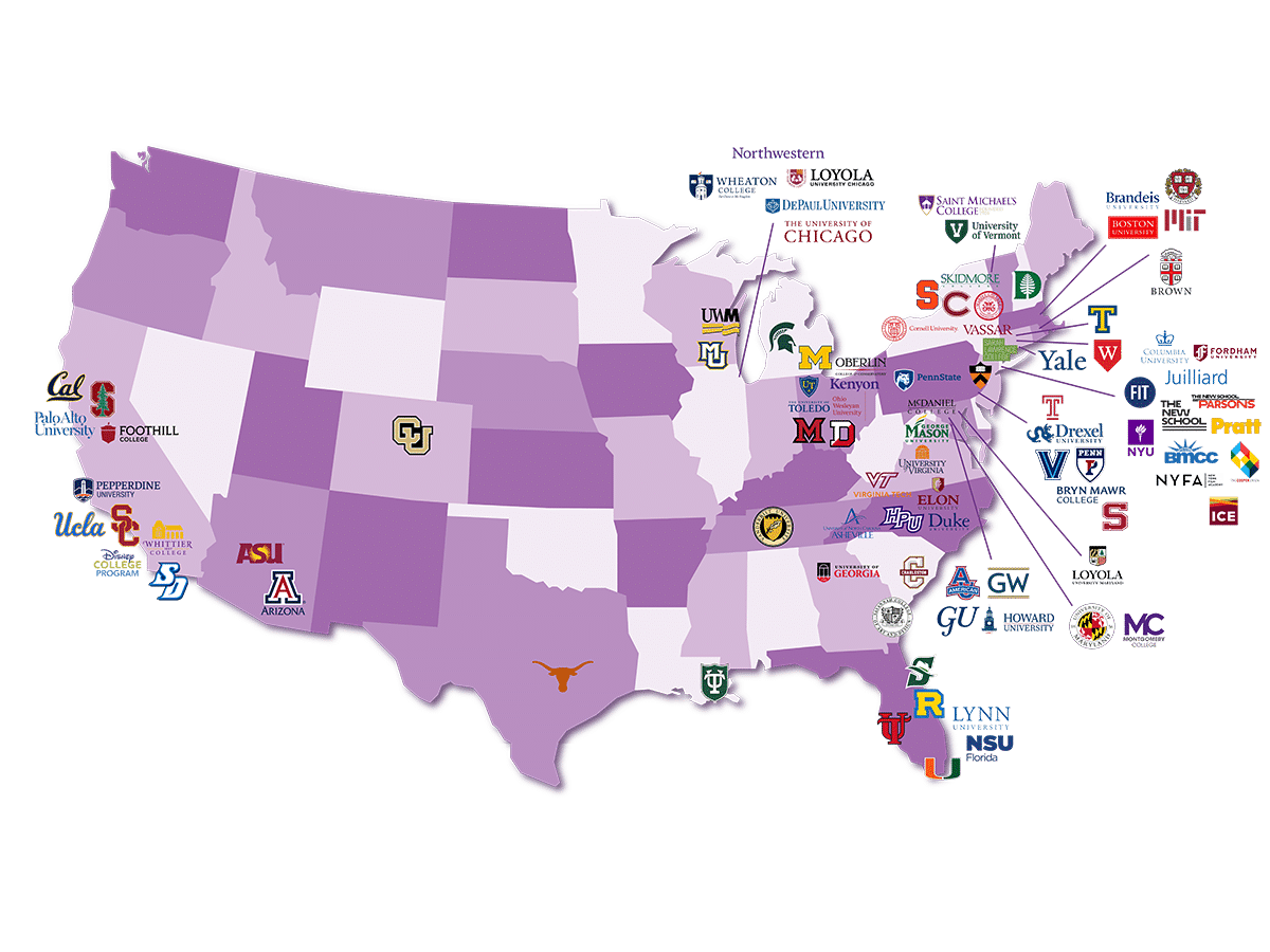 colleges map